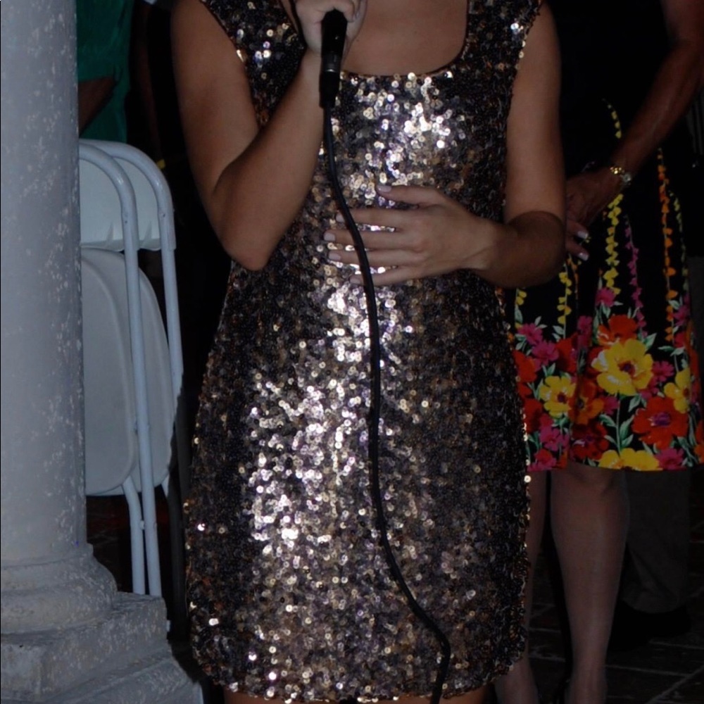 Radiant Aqua Dress (Purchased Bloomies) Size 2 Gem